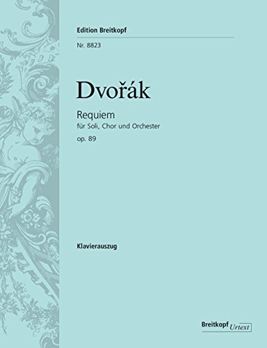 Requiem für Soli Chor und Orchester - Klavierauszug. Breitkopf Urtext. (EB 8823) von Breitkopf und Härtel