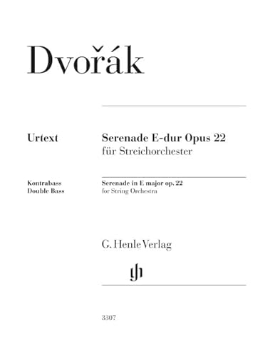 Serenade E-dur op. 22 für Streichorchester; Kontrabass Einzelstimme