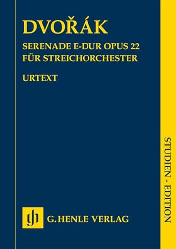 Serenade E-dur op. 22 für Streichorchester; Studien-Edition