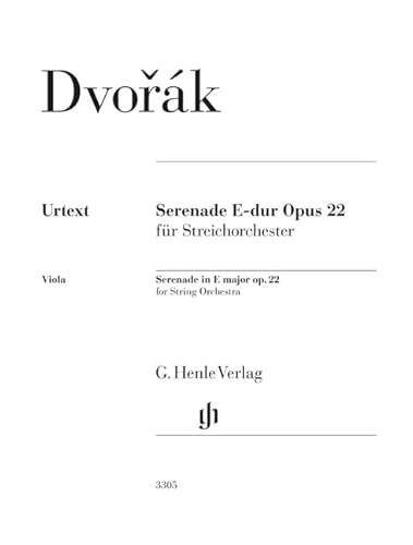 Serenade E-dur op. 22 für Streichorchester; Viola Einzelstimme von G. Henle Verlag