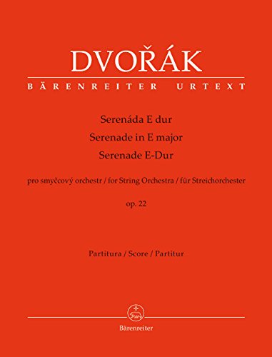 Serenade für Streichorchester E-Dur op. 22. Partitur, Urtextausgabe von BARENREITER