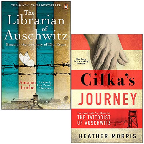 The Librarian of Auschwitz By Antonio Iturbe & Cilka's Journey By Heather Morris 2 Books Collection Set