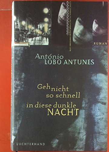 Geh nicht so schnell in diese dunkle Nacht: Roman: Roman. Aus d. Portugies. v. Maralde Meyer-Minnemann.