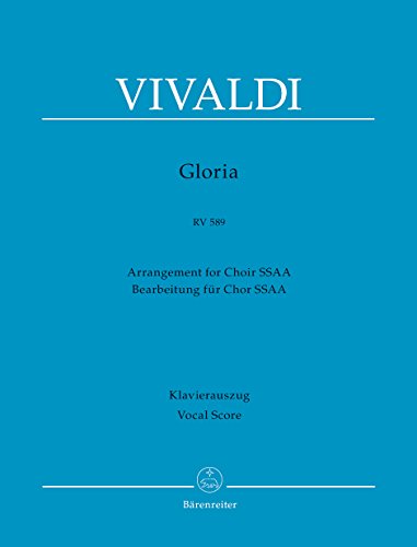 Gloria RV 589 (Bearbeitung für Chor SSAA). Klavierauszug vokal