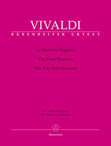 Le Quattro Stagioni. BÄRENREITER URTEXT. Klavierauszug, Stimme, Urtextausgabe von Bärenreiter