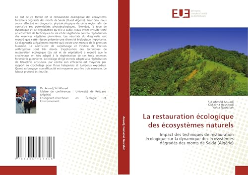 La restauration écologique des écosystèmes naturels: Impact des techniques de restauration écologique sur la dynamique des écosystèmes dégradés des monts de Saida (Algérie) von Éditions universitaires européennes
