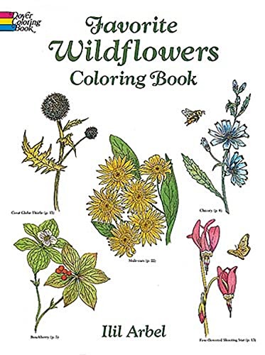 Favorite Wildflowers Coloring Book (Dover Nature Coloring Book) (Dover Flower Coloring Books)