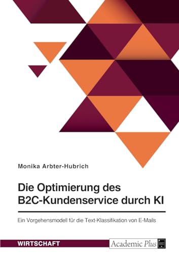 Die Optimierung des B2C-Kundenservice durch KI: Ein Vorgehensmodell für die Text-Klassifikation von E-Mails von GRIN Verlag