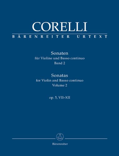 Sonaten für Violine und Basso continuo Opus V.Bd.2: Sonaten 7-12