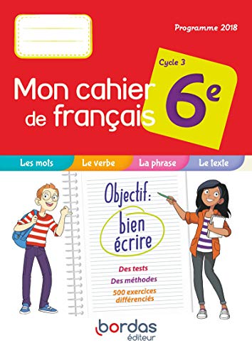 Mon cahier de français 6e 2019 Cahier de l'élève von Bordas