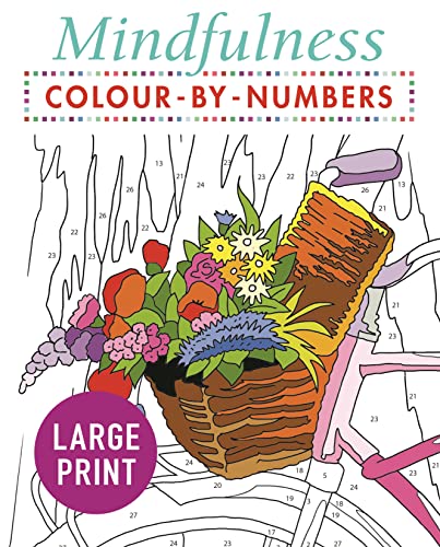 Mindfulness Colour-by-Numbers Large Print (Arcturus Large Print Colour by Numbers Collection) von Arcturus