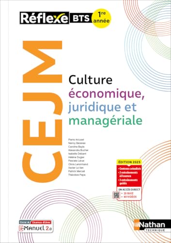 Culture économique, juridique et managériale - BTS 1re année - Coll. Réflexe - Éd. 2025 - Livre + licence von NATHAN