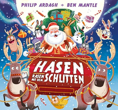 Hasen rasen mit dem Schlitten: Chaotische Weihnachten zum Vorlesen, Entdecken und Mitlachen für die ganze Familie | lustiges Bilderbuch ab 3 Jahren Hasen rasen mit dem Schlitten: Chaotische Weihnachten zum Vorlesen, Entdecken und Mitlachen für die ganze Familie | lustiges Bilderbuch ab 3 Jahren von Dragonfly