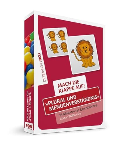 Mach die Klappe auf - Plural und Mengenverständnis: Bildkarten zur Sprachförderung: 35 Bildkarten zur Sprachförderung Mach die Klappe auf - Plural und Mengenverständnis: Bildkarten zur Sprachförderung: 35 Bildkarten zur Sprachförderung