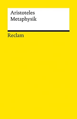 Metaphysik: Schriften zur Ersten Philosophie (Reclams Universal-Bibliothek) von Reclam, Philipp, jun. GmbH, Verlag