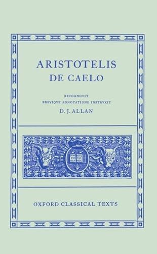 De Caelo (Oxford Classical Texts)