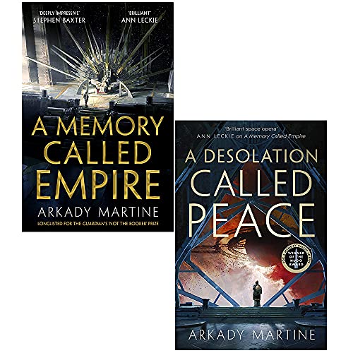 Teixcalaan Series 2 Books Collection Set By Arkady Martine (A Memory Called Empire, A Desolation Called Peace)