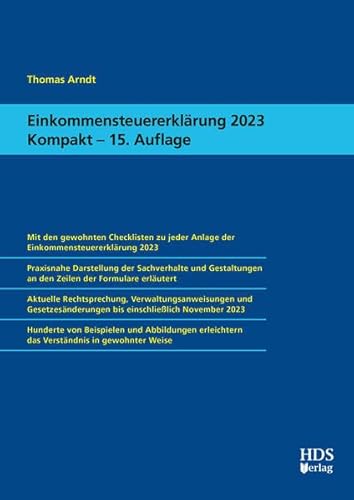 Einkommensteuererklärung 2023 Kompakt von HDS-Verlag