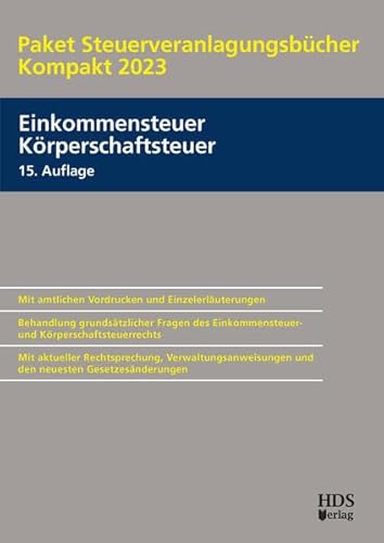 Paket Steuerveranlagungsbücher Kompakt 2023 von HDS-Verlag