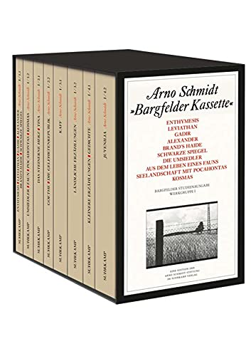 Bargfelder Ausgabe. Studienausgabe der Werkgruppe I: Romane, Erzählungen, Gedichte, Juvenilia: 4 in 8 Teilbänden in Kassette