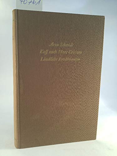Bargfelder Ausgabe. Werkgruppe I. Romane, Erzählungen, Gedichte, Juvenilia: Band 3: Kaff auch Mare Crisium. Windmühlen. Der Sonn' entgegen .... ... der Sylvesternacht. Caliban über Setebos Bargfelder Ausgabe. Werkgruppe I. Romane, Erzählungen, Gedichte, Juvenilia: Band 3: Kaff auch Mare Crisium. Windmühlen. Der Sonn' entgegen .... ... der Sylvesternacht. Caliban über Setebos