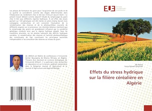 Effets du stress hydrique sur la filière céréalière en Algérie: DE von Éditions universitaires européennes