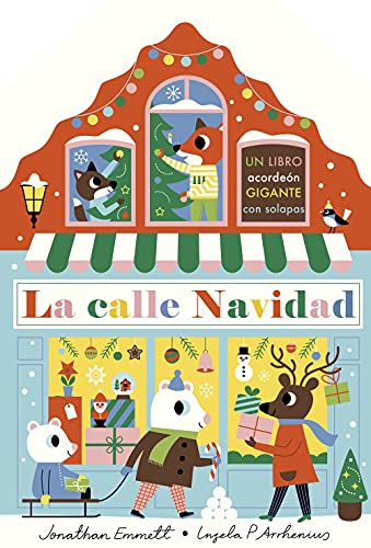 La calle Navidad. Libro acordeón (Libros con elementos para jugar)