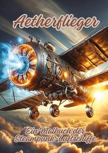 Aetherflieger: Ein Malbuch der Steampunk-Luftschiffe