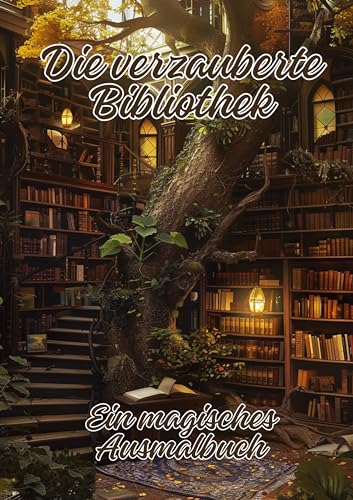 Die verzauberte Bibliothek: Ein magisches Ausmalbuch von tredition