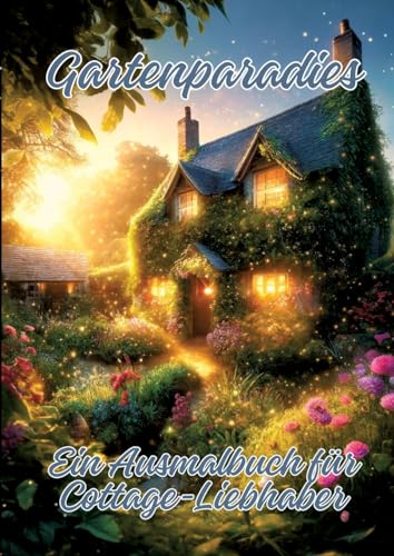 Gartenparadies: Ein Ausmalbuch für Cottage-Liebhaber von tredition