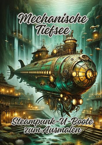 Mechanische Tiefsee: Steampunk-U-Boote zum Ausmalen von tredition