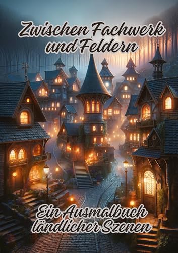 Zwischen Fachwerk und Feldern: Ein Ausmalbuch ländlicher Szenen