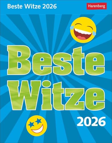 Beste Witze Tagesabreißkalender 2026: Lustiger Abreißkalender mit Kinder-Witzen für jeden Tag. Humorvoll illustrierter Tageskalender 2026 für Kinder. 11 x 14 cm. Hochformat (Tischkalender Harenberg) Beste Witze Tagesabreißkalender 2026: Lustiger Abreißkalender mit Kinder-Witzen für jeden Tag. Humorvoll illustrierter Tageskalender 2026 für Kinder. 11 x 14 cm. Hochformat (Tischkalender Harenberg) von Harenberg