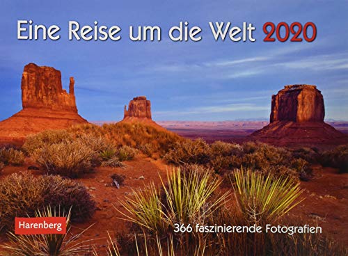 Eine Reise um die Welt Premiumkalender. Tischkalender 2020. Tageskalendarium Spiralbindung. Format 23 x 17 cm: 366 faszinierende Fotografien