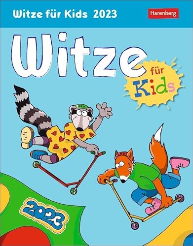 Witze für Kids Tagesabreißkalender 2023. Lustiger Tageskalender für Kinder. Humorvoller Tischkalender 2023 mit täglichen Kinder-Witzen. Kinder-Kalender zum Aufstellen. von Harenberg u.Weingarten