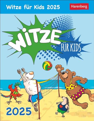 Witze für Kids Tagesabreißkalender 2025: Lustiger Tageskalender für Kinder. Humorvoller Tischkalender 2025 mit täglichen Kinder-Witzen. Kinder-Kalender zum Aufstellen.