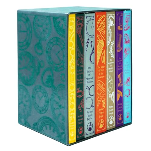 Sherlock Holmes Complete 7 Books Hardback Collection Box Set (Adventures, Valley of Fear & His Last Bow, Return, Study in Scarlet & The Sign Sign of Four,Hound of the Baskervilles,Case-Book & Memoir)
