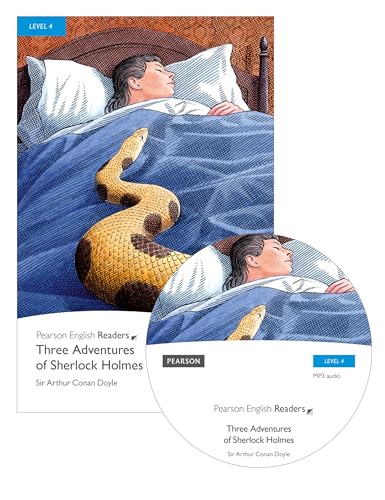 L4:Three Advs Holmes Bk & MP3 Pk: Text in English. 1700 headwords - Intermediate (Pearson English Readers, Level 4)