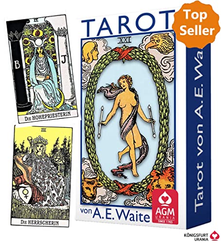 Tarot von A.E. Waite - Standard (Tarotkarten im Standardformat 7 x 12 cm) von Königsfurt-Urania