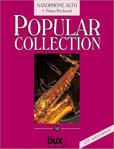 Popular Collection 10: Saxophone Alto + Piano/Keyboard