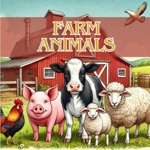 Farm Charm: A Farm Animals Coloring Book for Adults: Farm Animals Coloring Book for Adults, Relaxing and Peaceful Coloring Book Perfect for Stress ... with Fun Facts! (Animal Facts and Colors) von Independently published