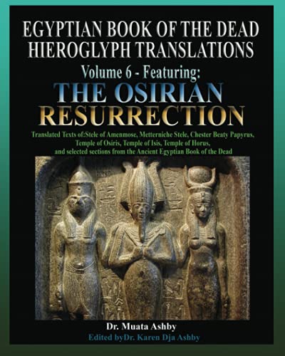 Egyptian Book of the Dead Hieroglyph Translations Volume 6 Featuring The Osirian Resurrection