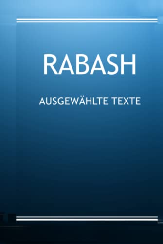 RABASH - Ausgewählte Texte