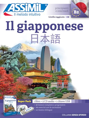Il Giapponese (Livre + 4 CD audio + 1 clé USB ): Méthode de japonais pour Italiens (Senza sforzo) von Assimil