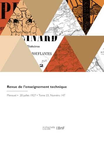 Revue de l'enseignement technique von Hachette Livre BNF