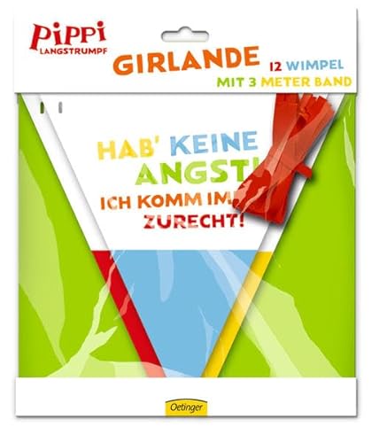 Wimpelkette * PIPPI LANGSTRUMPF * zur Dekoration bei Kindergeburtstag und Motto-Party // Kinder Girlande Deko Pipi
