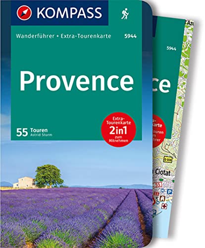KOMPASS Wanderführer Provence, 55 Touren: mit Extra-Tourenkarte, GPX-Daten zum Download