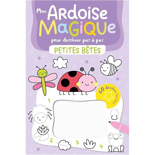 Mon ardoise magique pour dessiner pas à pas - Petites bêtes: 60 dessins faciles von 1 2 3 SOLEIL