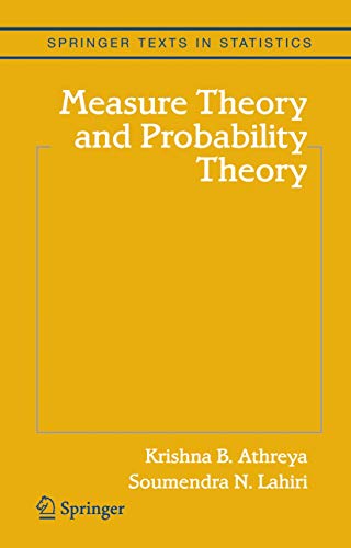 Measure Theory and Probability Theory (Springer Texts in Statistics) von Springer