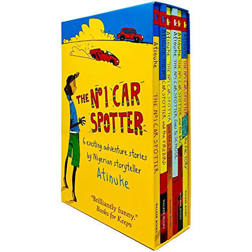 Das No. 1 Car Spotter Series 6 Bücher-Sammelbox-Set von Atinuke (No 1 Car Spotter, Firebird, Car Thieves, Goes to School, Broken Road & Fights the Factory)
